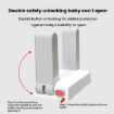 Child Security Lock: Anti-theft Latch for Doors (White Gray) - 5