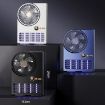 2-in-1 Electric Fan & Mosquito Killer Lamp, 3000mAh Black LED Fan - 2