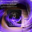 2-in-1 Electric Fan & Mosquito Killer Lamp, 3000mAh Black LED Fan - 5