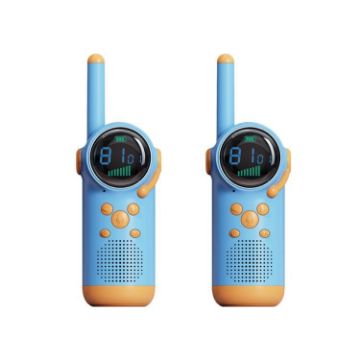 D22 Wireless Walkie Talkie Pair - Kids Outdoor Talking Toys (Blue) - 1