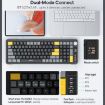IMICE AN-800 Bluetooth Wireless Silent Keyboard (Black Gray Orange) - 3