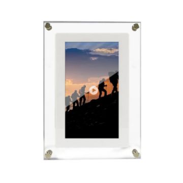 10.1" Acrylic Digital Frame: Photo, Video & Music Player (US Plug) - 1
