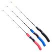LEO 28307 58cm Curved Handle Flat Tip Ice Fishing Rod (Red) - 2