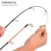 LEO 28307 58cm Blue Curved Handle Flat Tip Ice Fishing Rod - 4