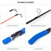 LEO 28307 58cm Blue Curved Handle Flat Tip Ice Fishing Rod - 5