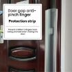 Baby Safety Door Protector, Anti-pinch Cover, 120x10cm, Frosted Clear - 6