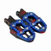 CNC Aluminum Alloy Non-slip Universal Rear Pedals JT-001-1 (Red) - 3