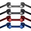 Red Aluminum Alloy Motorcycle Handlebar with Separate Faucet - 4
