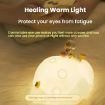 ICARER FAMILY Silicone Night Light: Astronaut Moon Lamp, Warm Light - 6