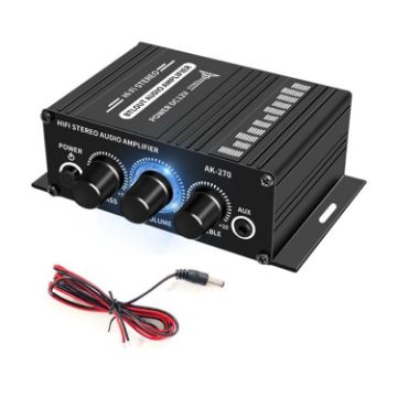 AK270 DC Line Car & Home Stereo Mini Amplifier - 1