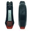 5.5" Carbon Fiber Scooter Rear Mudguard & Brake Light Fender - 3