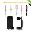 Black Wall-Mounted Curling Iron Holder with Cord Wrap - 6