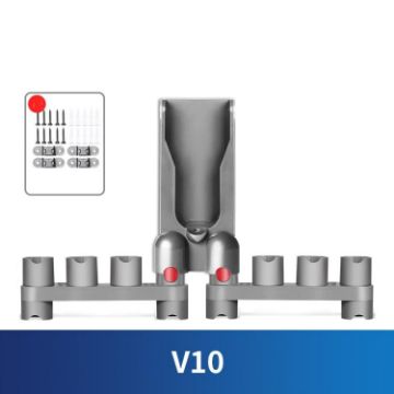Dyson V10 Vacuum Wall Mount Rack Holder for 10 Attachments - 1
