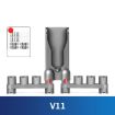 Dyson V11 Vacuum Wall Mount Rack, Holds 10 Attachments - 1