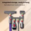 Dyson V12 Vacuum Wall Mount Rack Holds 10 Attachments - 4