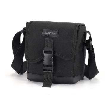 Cwatcun D186 Lightweight Anti-scratch Camera Shoulder Bag (Black) - 1