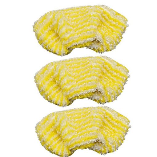 Mop Pads 3-Pack for Karcher SC1-SV7 Steam Mop Replacement - 1