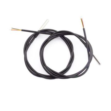 DS18B20 Waterproof Temperature Sensor 2-Pack, Stainless Steel, 1m Cable - 1
