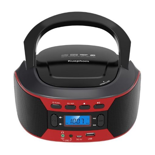Kuephom W17 Portable CD Music Walkman FM Bluetooth Player AU Plug - 1