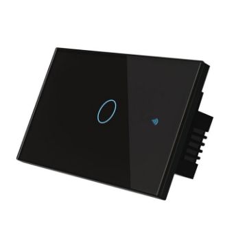 Graffiti Model 120 Smart WIFI 1-Gang Black Single Fire Switch - 1