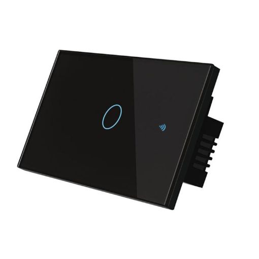 Graffiti Model 120 Smart WIFI 1-Gang Black Single Fire Switch - 1