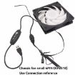 USB to 4 Pin Booster Cable for 12V Fan, 50cm Adjustable Speed - 5