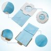 3pcs Dust Bags for Makita CL102/CL104/CL107/CL182 Vacuum (Blue) - 4