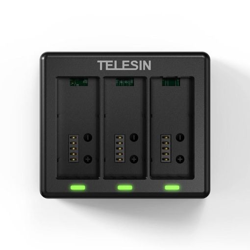 TELESIN 3 Slots Charging Base for GoPro HERO13 Black Accessories - 1