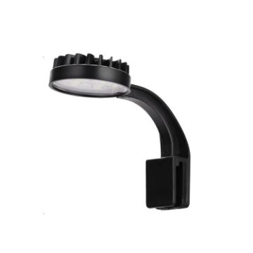 220V 5W Aquarium LED Clip Light, 12 LEDs, USB Powered, Black - 1