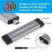 M.2 NVMe 10Gbps USB3.1 Gen2 Enclosure with USB + Type-C Ports - 6