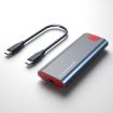 M.2 NVMe/SATA SSD Enclosure, USB-C 10Gbps, Supports 2TB with Cable - 1