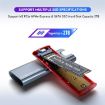 M.2 NVMe/SATA SSD Enclosure, USB-C 10Gbps, Supports 2TB with Cable - 4