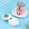Reusable Leak-Proof Coffee Cup Lids for Tumblers (Black White) - 6