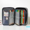 Durable 72-Slot Art Pencil Case Organizer for Artists (Black) - 3