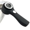 Handheld 60x Optical Glass Magnifier with LED Light (Silver Black) - 5