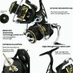 YUMOSHI LP5000M Metal Spinning Reel 5.2:1 High-Speed Gear - 5