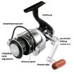 YUMOSHI OE6000 Metal Spool Fishing Reel 5.2:1, Foldable & Wooden Grip - 4