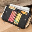 HUMERPAUL BP852 RFID Brown Leather Anti-Theft Double Zipper Wallet - 2