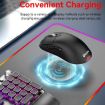 MKESPN Wireless Gaming Mouse 24000 DPI, RGB, Rechargeable, White - 4