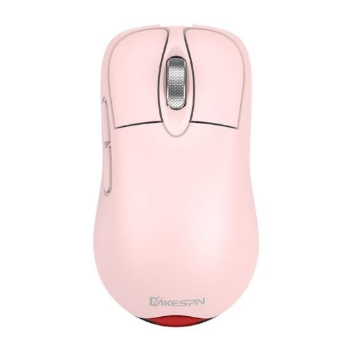 MKESPN Pink Wireless Gaming Mouse, Tri-Mode, 24000 DPI, RGB, Rechargeable - 1