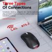 MKESPN Tri-Mode Wireless Gaming Mouse, 24000 DPI, RGB, Pink - 3