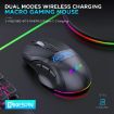 MKESPN W10 Wireless Gaming Mouse, 9 Buttons, RGB, Rechargeable Black - 2