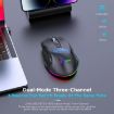 MKESPN W10 Wireless Gaming Mouse, 9 Buttons, RGB, Rechargeable Black - 4
