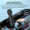 H68 3 In 1 Dual Mic Wireless Mobile Phone Lapel Microphone - 2