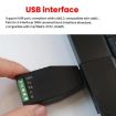 AMSAMOTION USB to RS232/485 Converter Adapter for PLC, POS (Black) - 3