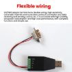 AMSAMOTION USB to RS232/485 Converter Adapter for PLC, POS (Black) - 5