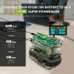 RYOBI 18V Lithium Battery Charger & 145W Power Station PSC Pro - 3