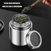 1500ml Stainless Steel Sealed Canister with Transparent Leak-Proof Lid - 5
