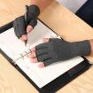 Hemp Gray Sports Breathable Arthritis Gloves, Size L - 4