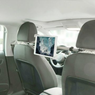 Universal Auto Back Seat Headrest Tablet Holder for 9.5-14.5" Devices - 1